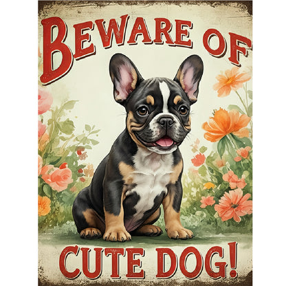 French Bulldog - Full Round Drill Diamond Painting 30*40CM