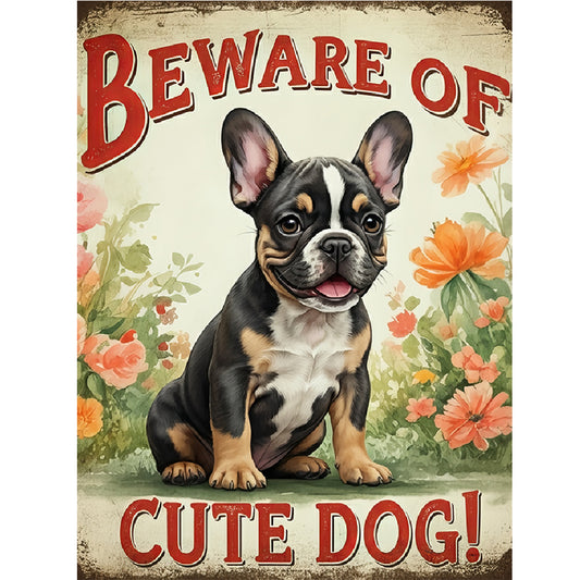 French Bulldog - Full Round Drill Diamond Painting 30*40CM