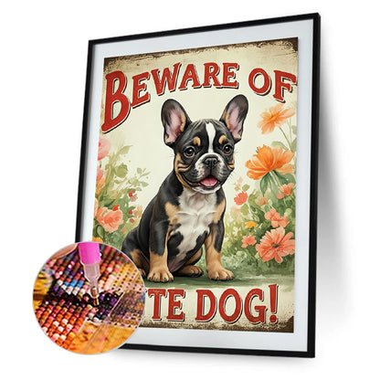 French Bulldog - Full Round Drill Diamond Painting 30*40CM