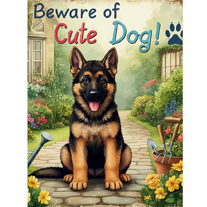 German Shepherd - Full Round Drill Diamond Painting 30*40CM