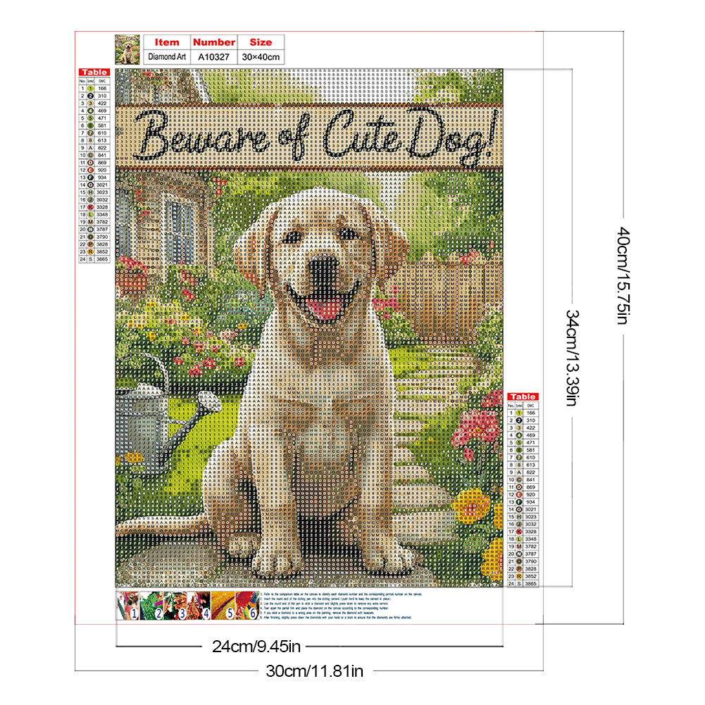 Labrador - Full Round Drill Diamond Painting 30*40CM