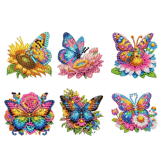 6Pcs Diamond Painting Refrigerator Magnets Diamond Art Kits for Adults Beginners