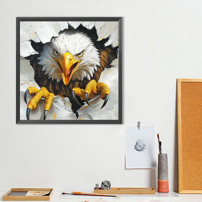 Eagle Breaking Through The Wall - Full Round Drill Diamond Painting 40*40CM