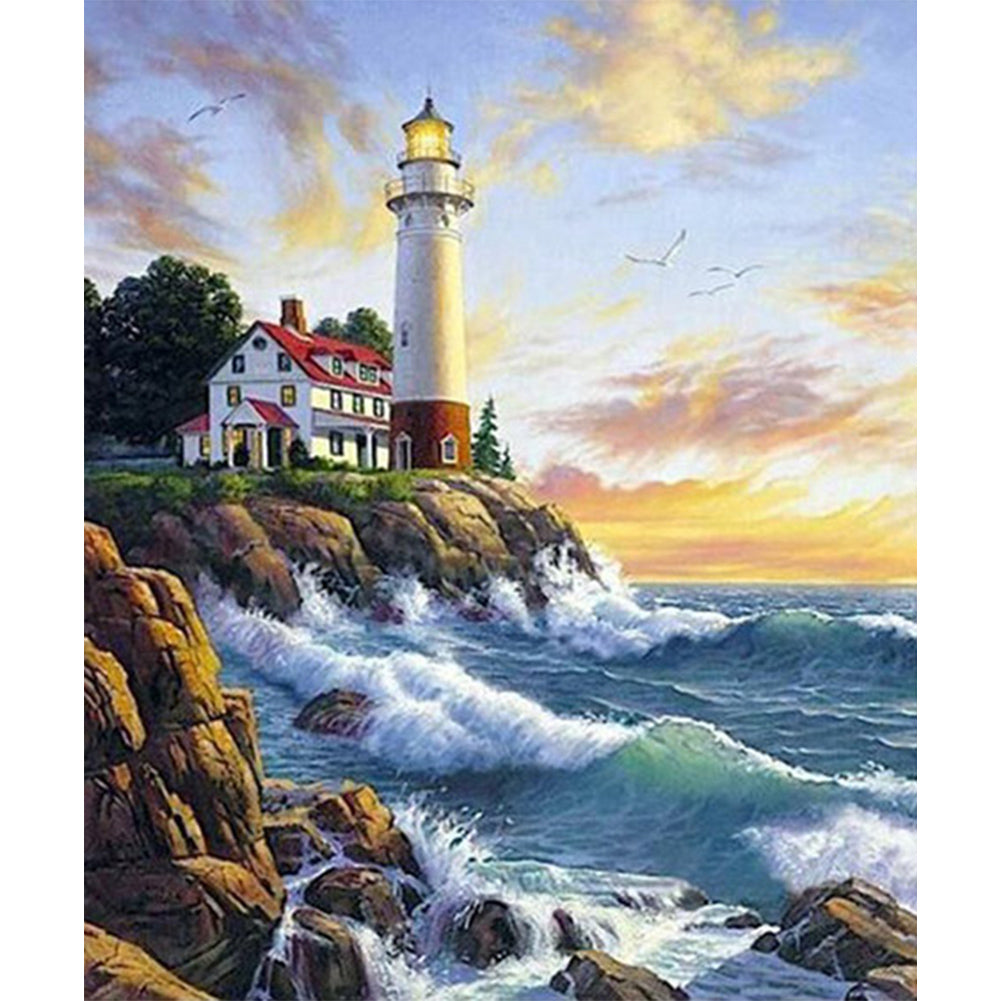 Lighthouse - Full Square Drill Diamond Painting 50*60CM
