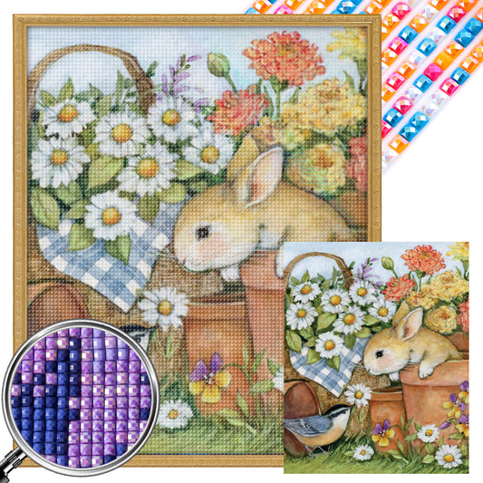 Rabbit - Full AB Square Drill Diamond Painting 40*50CM