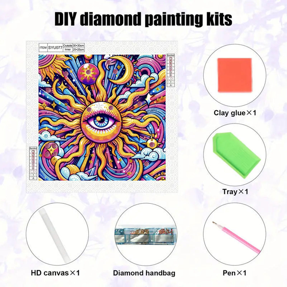Sunny Eyes - Special Shaped Drill Diamond Painting 30*30CM
