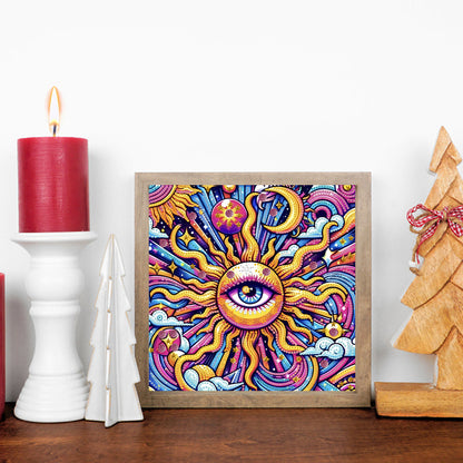 Sunny Eyes - Special Shaped Drill Diamond Painting 30*30CM