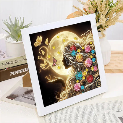 Moonlight Woman - Special Shaped Drill Diamond Painting 30*30CM
