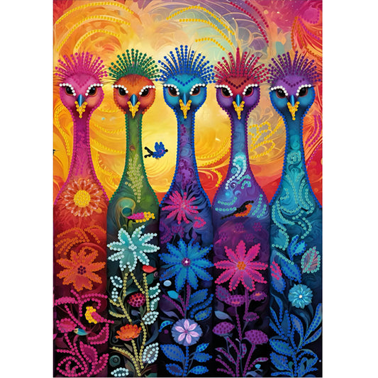 Ostrich - Special Shaped Drill Diamond Painting 30*40CM