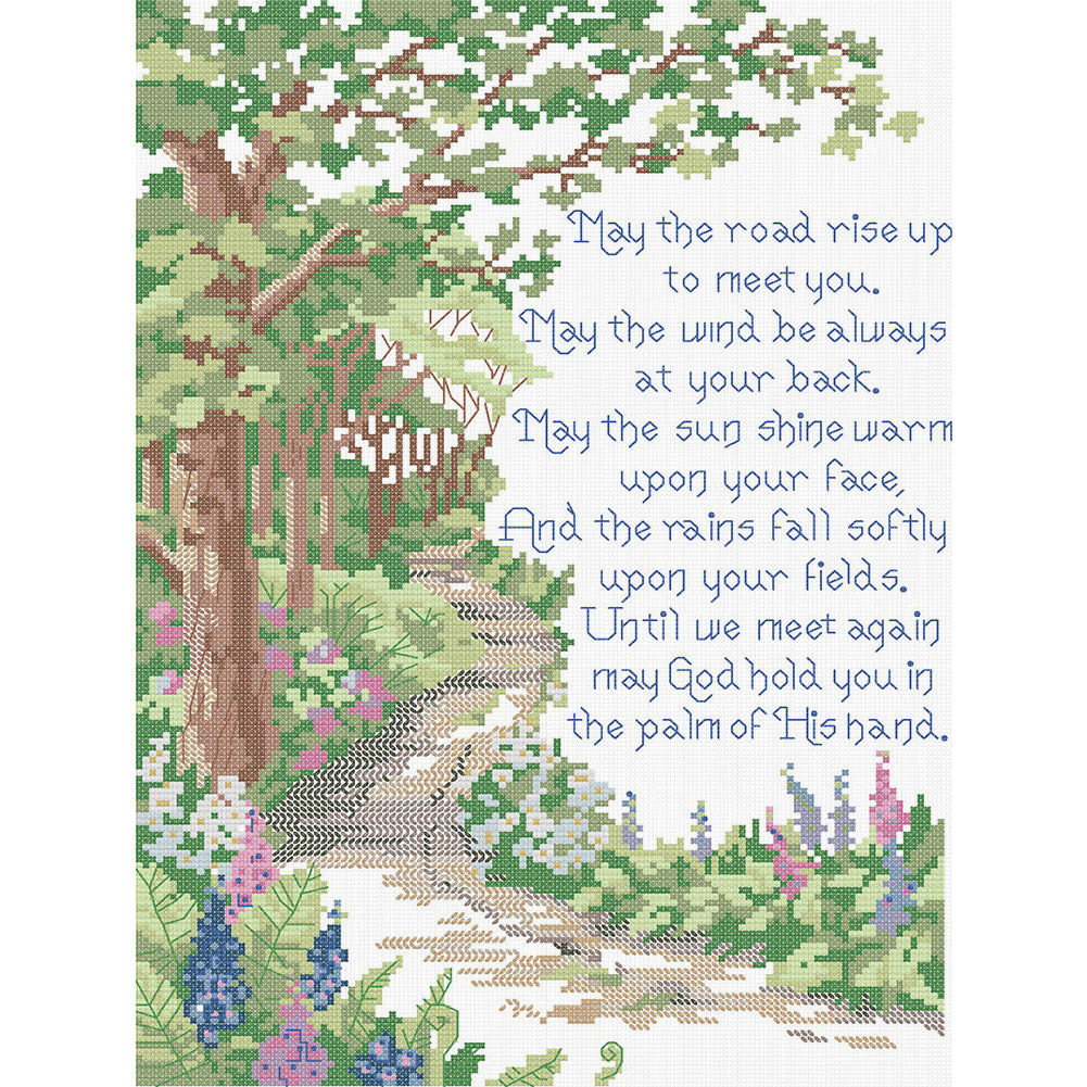 Missing - 14CT Stamped Cross Stitch 29*40CM(Joy Sunday)