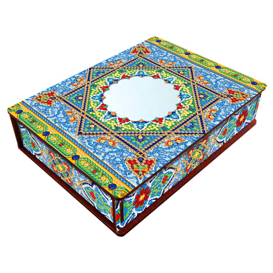 Diamond Painting Storage Box DIY 5D Diamond Painting Jewelry Box for Women Girls