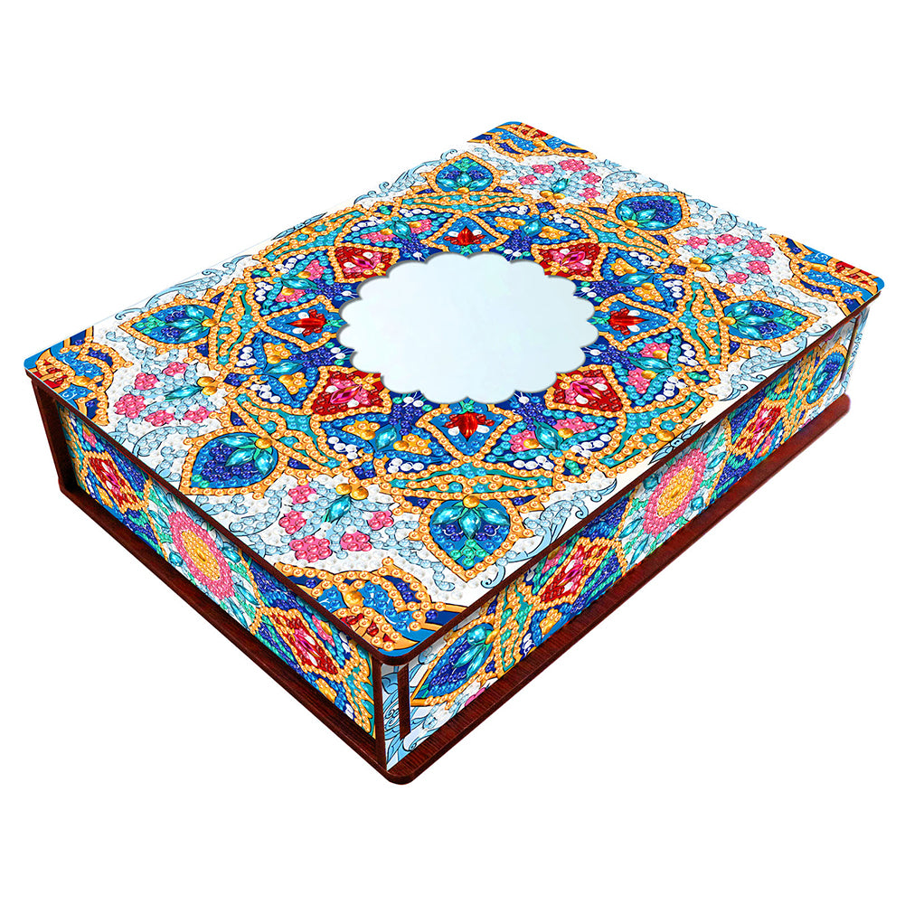 Diamond Painting Storage Box DIY 5D Diamond Painting Jewelry Box for Women Girls