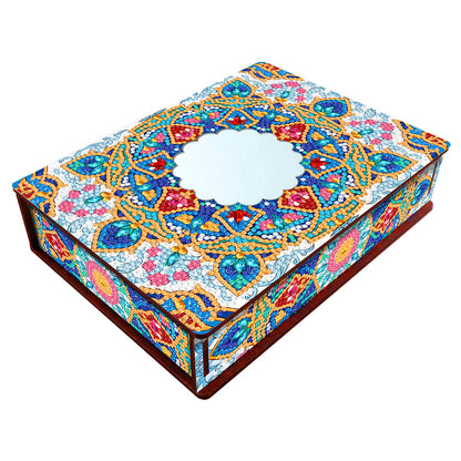 Diamond Painting Storage Box DIY 5D Diamond Painting Jewelry Box for Women Girls