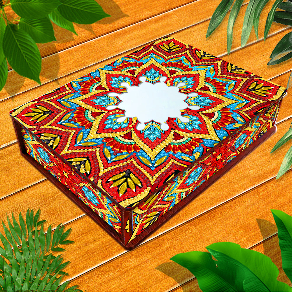 Diamond Painting Storage Box DIY 5D Diamond Painting Jewelry Box for Women Girls