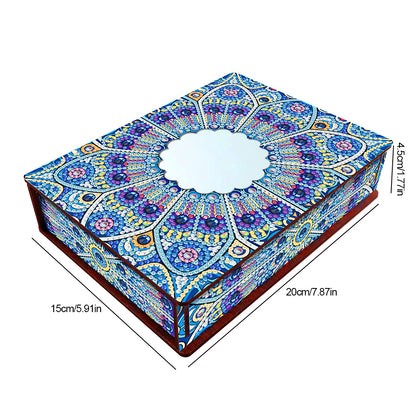 Diamond Painting Storage Box DIY 5D Diamond Painting Jewelry Box for Women Girls