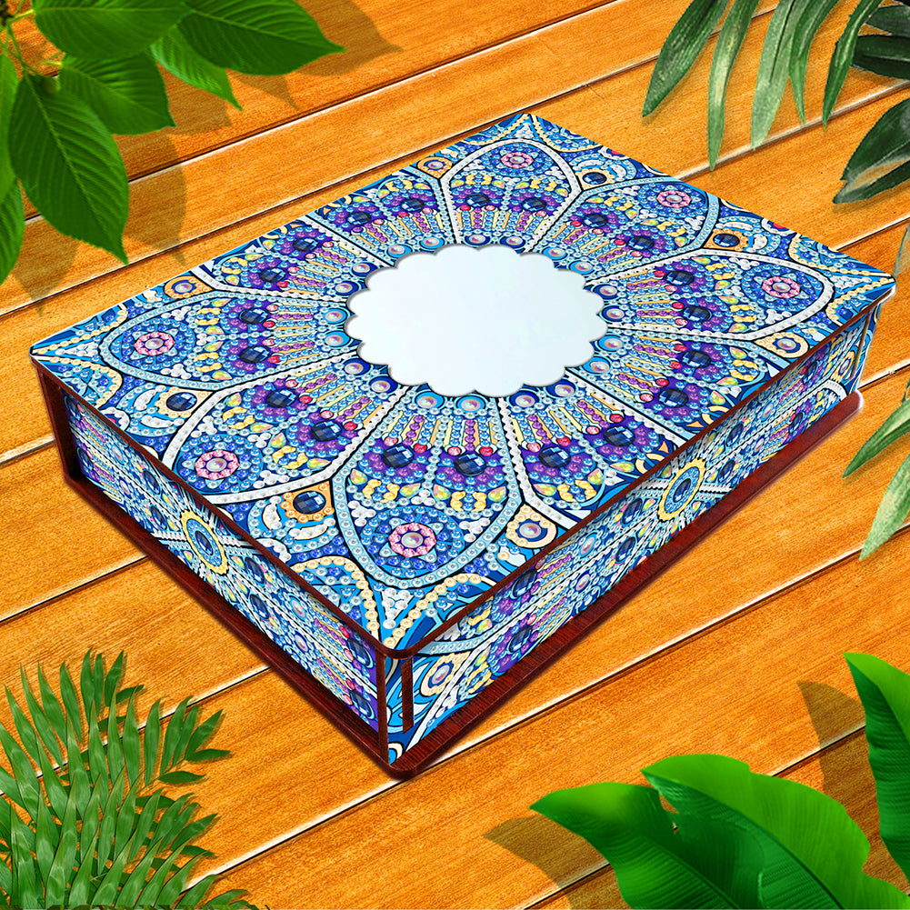 Diamond Painting Storage Box DIY 5D Diamond Painting Jewelry Box for Women Girls