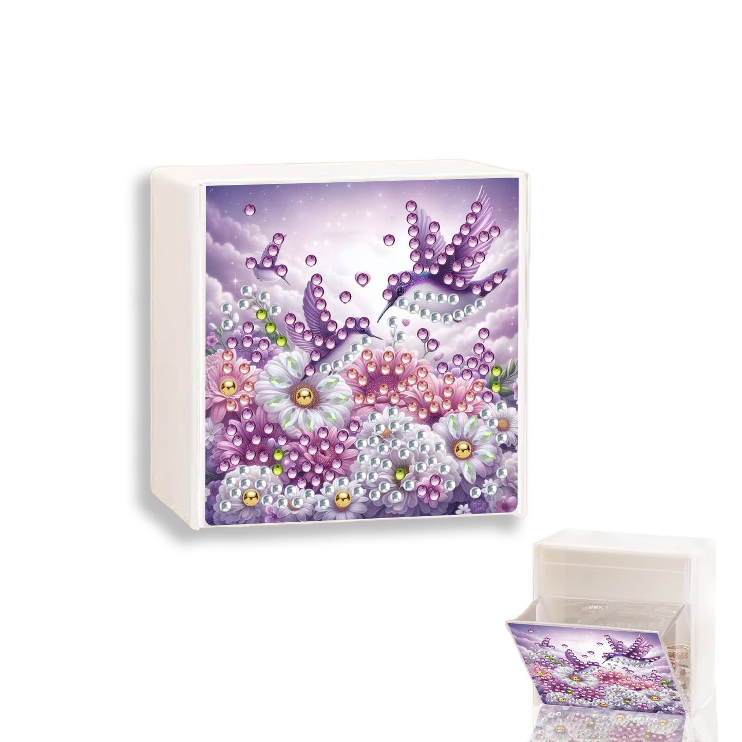 Wall Mounted Love Diamond Painting Storage Box Storage Case for Adults Beginners
