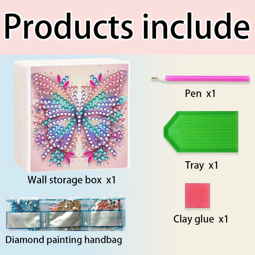 Wall Mounted Love Diamond Painting Storage Box Storage Case for Adults Beginners