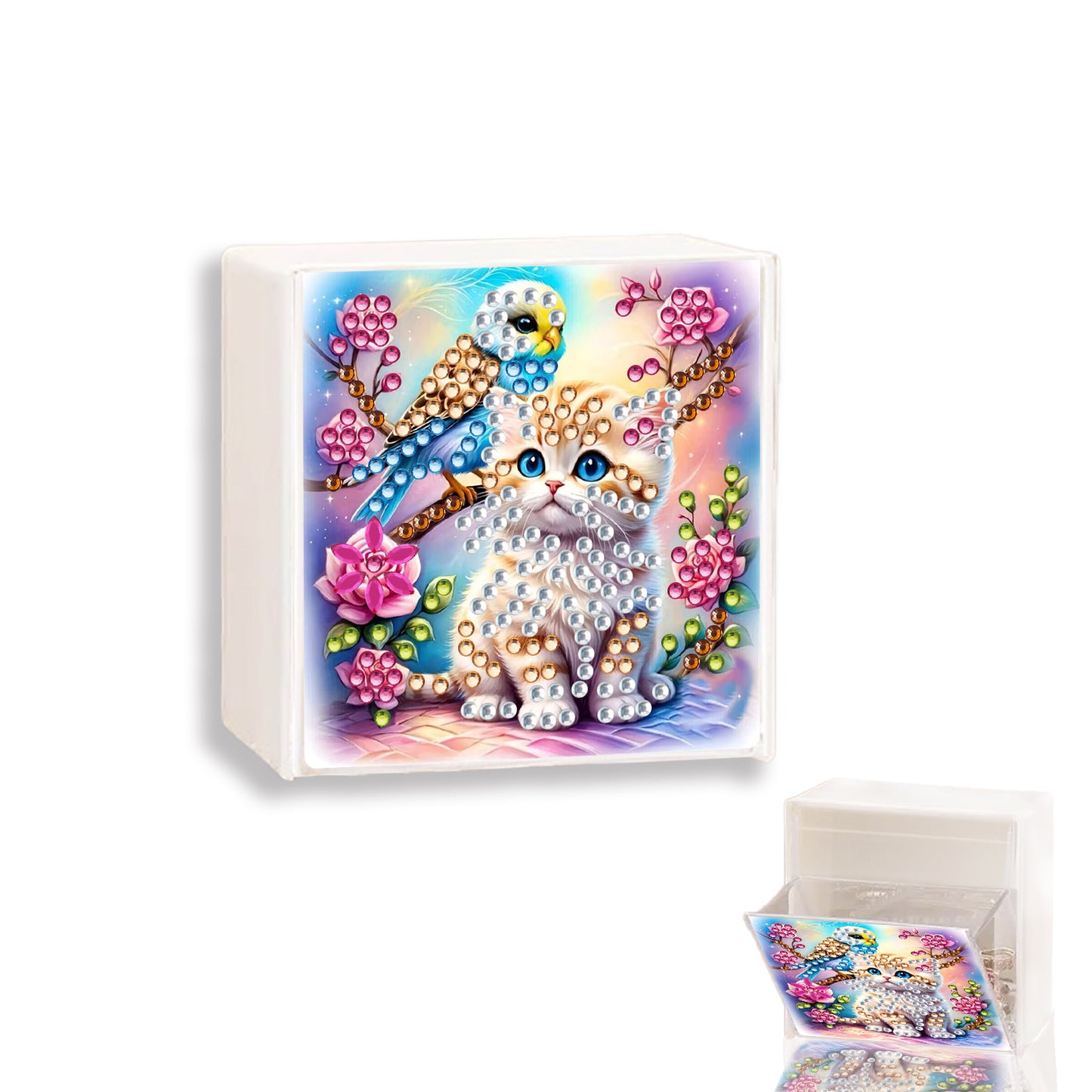 Wall Mounted Love Diamond Painting Storage Box Storage Case for Adults Beginners