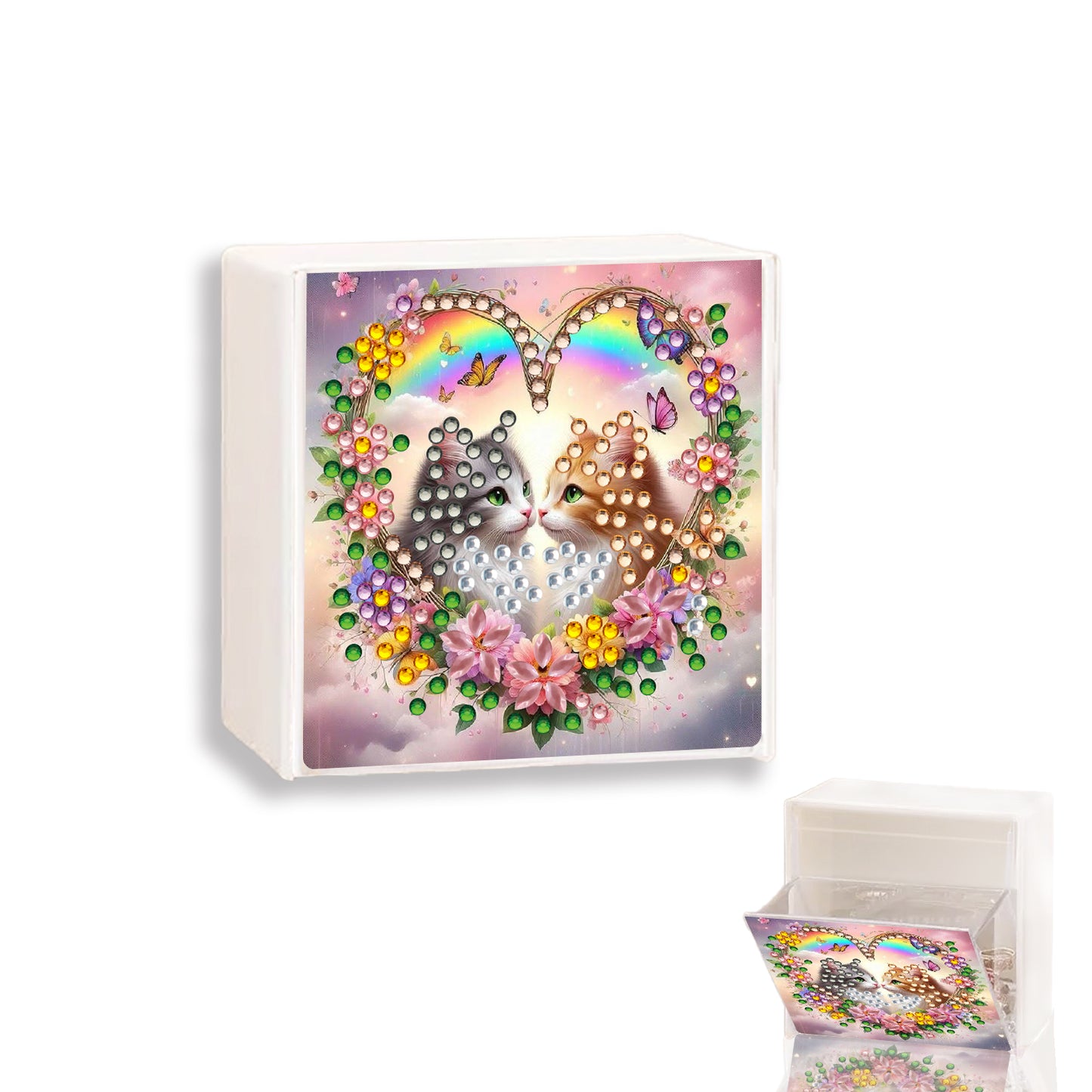 Wall Mounted Love Diamond Painting Storage Box Storage Case for Adults Beginners