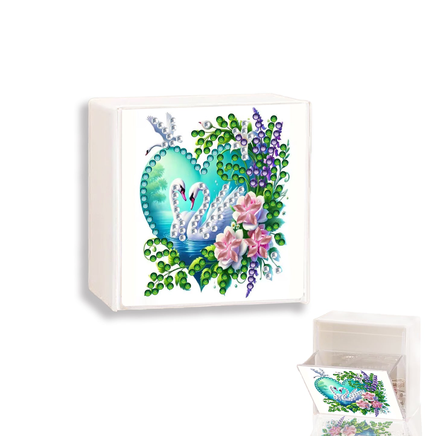Wall Mounted Love Diamond Painting Storage Box Storage Case for Adults Beginners