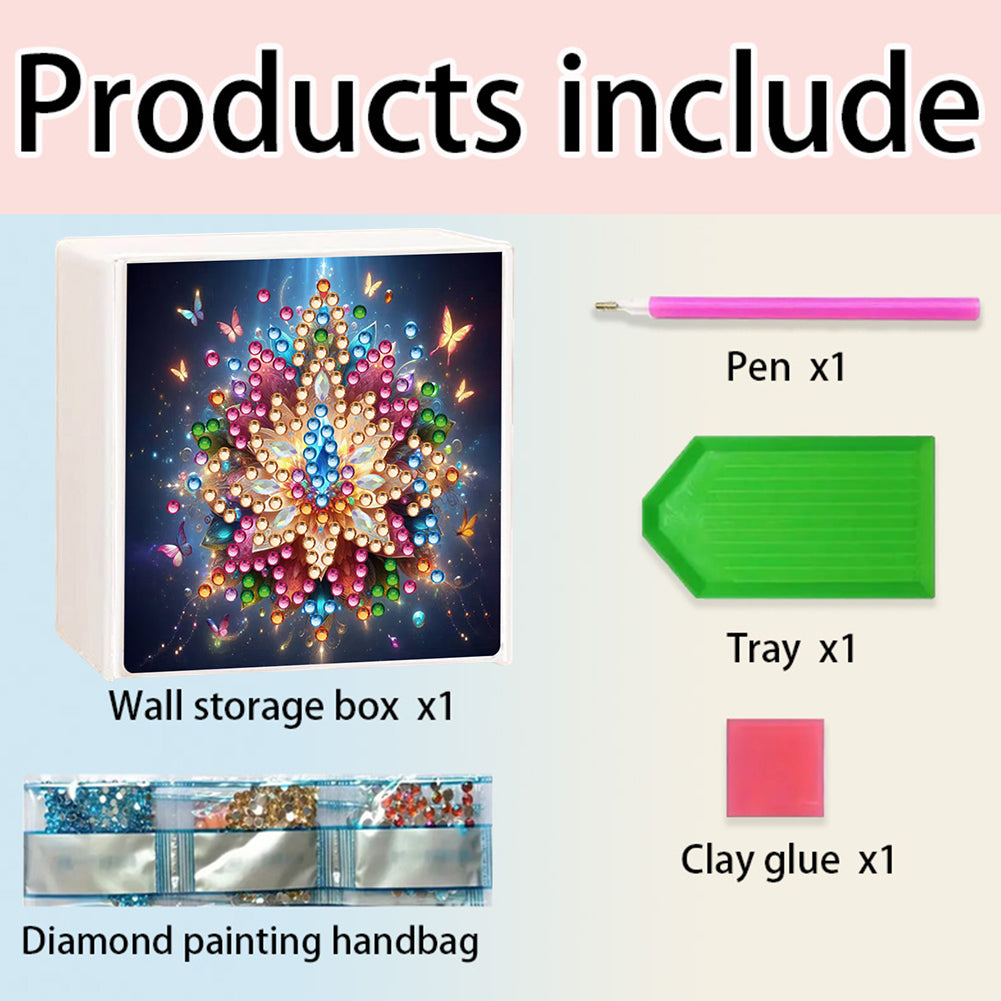 Wall Mounted Love Diamond Painting Storage Box Storage Case for Adults Beginners