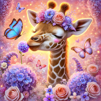 Giraffe - 11CT Stamped Cross Stitch 40*40CM