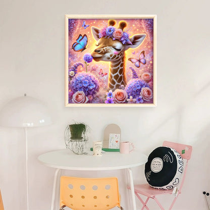 Giraffe - 11CT Stamped Cross Stitch 40*40CM