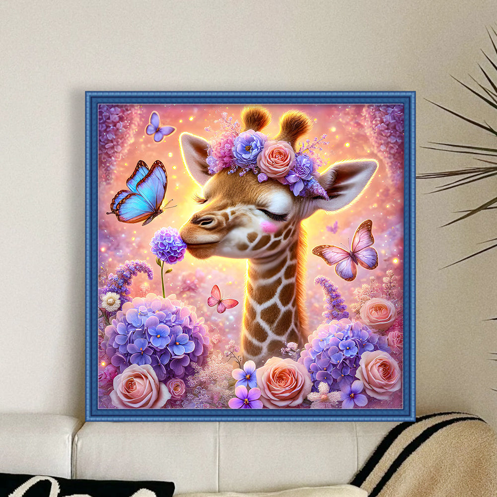 Giraffe - 11CT Stamped Cross Stitch 40*40CM
