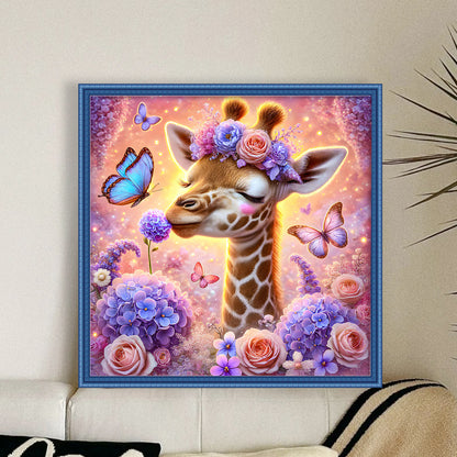 Giraffe - 11CT Stamped Cross Stitch 40*40CM