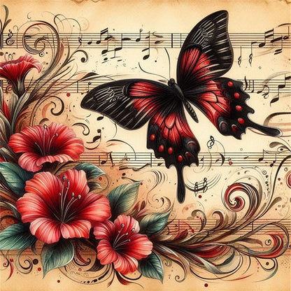 Butterfly - 11CT Stamped Cross Stitch 40*40CM