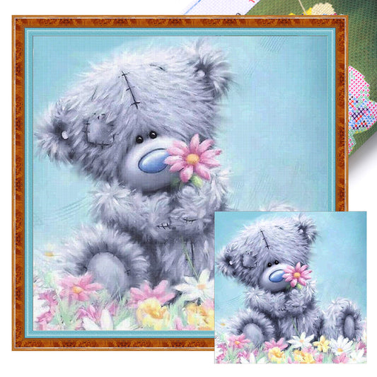 Bear - 11CT Stamped Cross Stitch 40*40CM