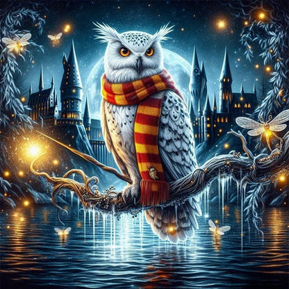Magic Owl - 11CT Stamped Cross Stitch 40*40CM