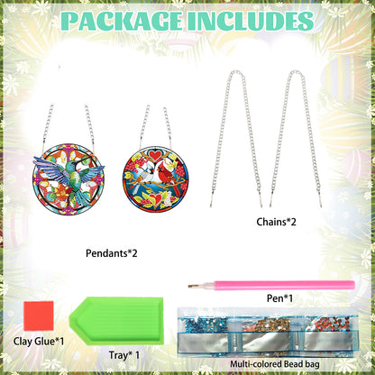 2D Flat DIY Diamond Art Pendant Diamond Painting Set Home Wall Decoration Crafts