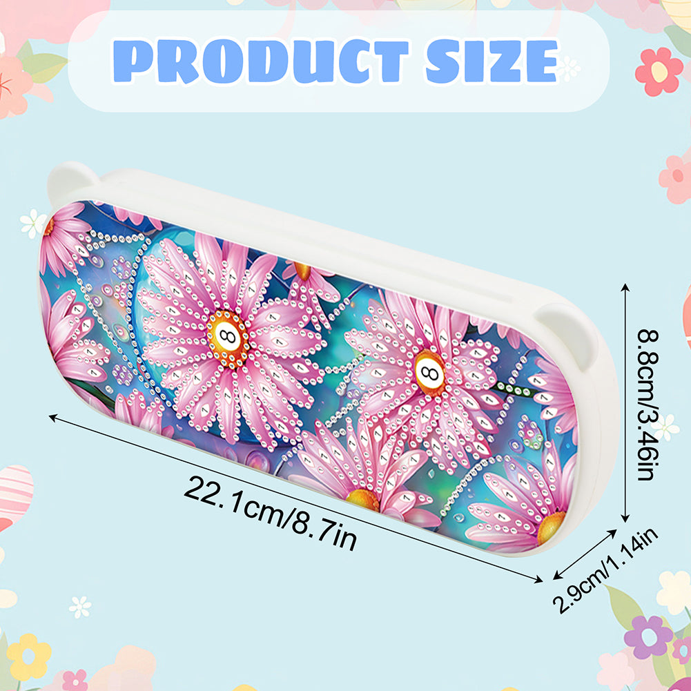 DIY Diamond Painting Pencil Case for Pens Brushes Accessories Travel Pencil Case
