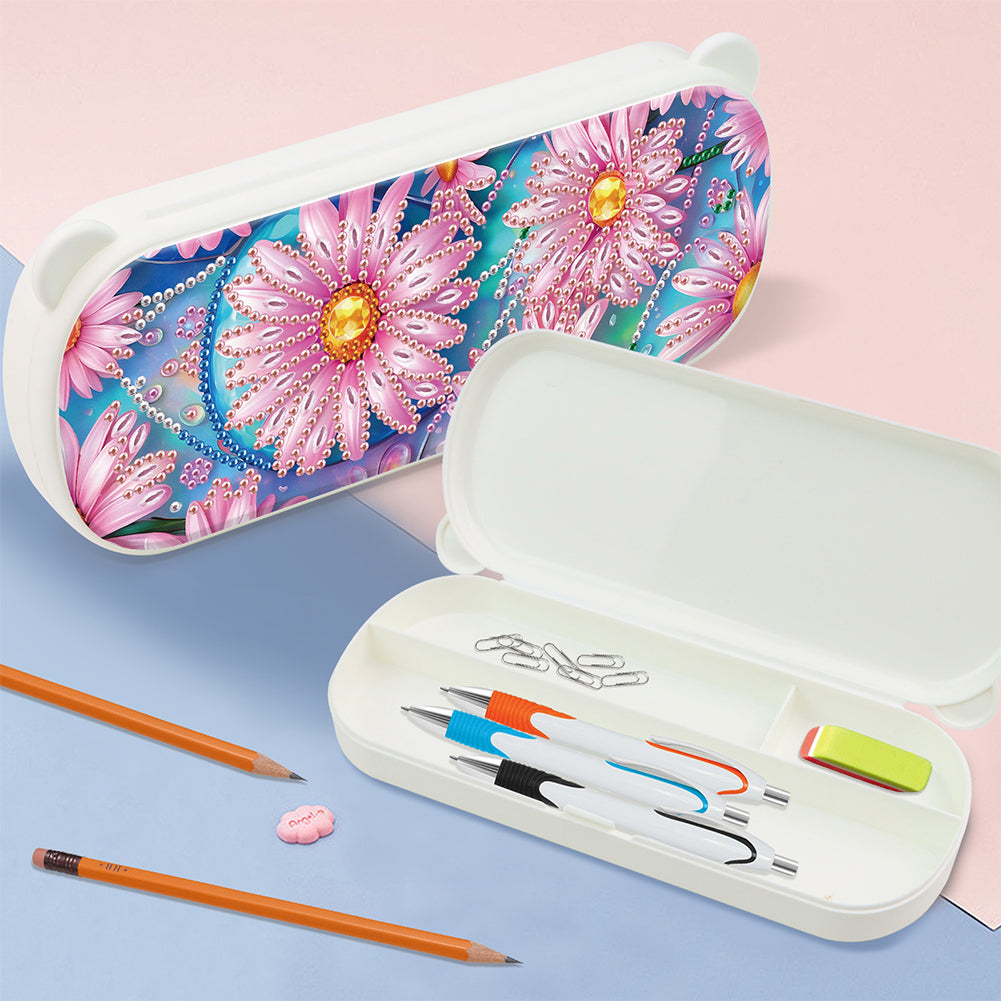 DIY Diamond Painting Pencil Case for Pens Brushes Accessories Travel Pencil Case