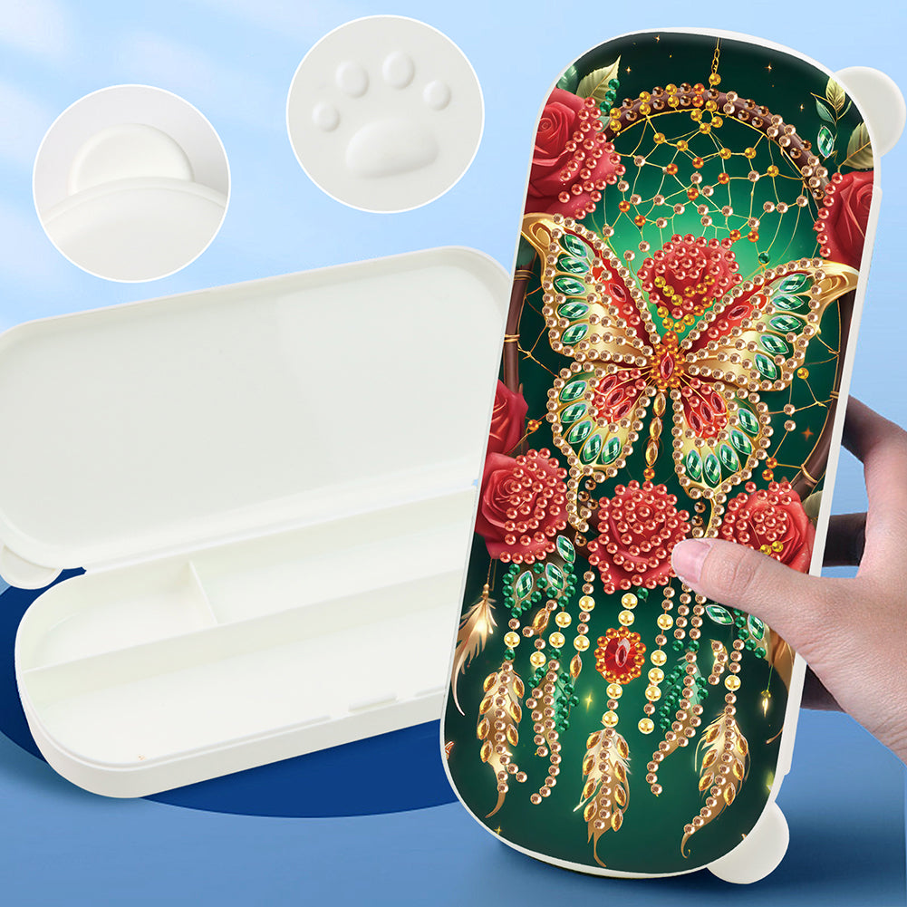 DIY Diamond Painting Pencil Case for Pens Brushes Accessories Travel Pencil Case