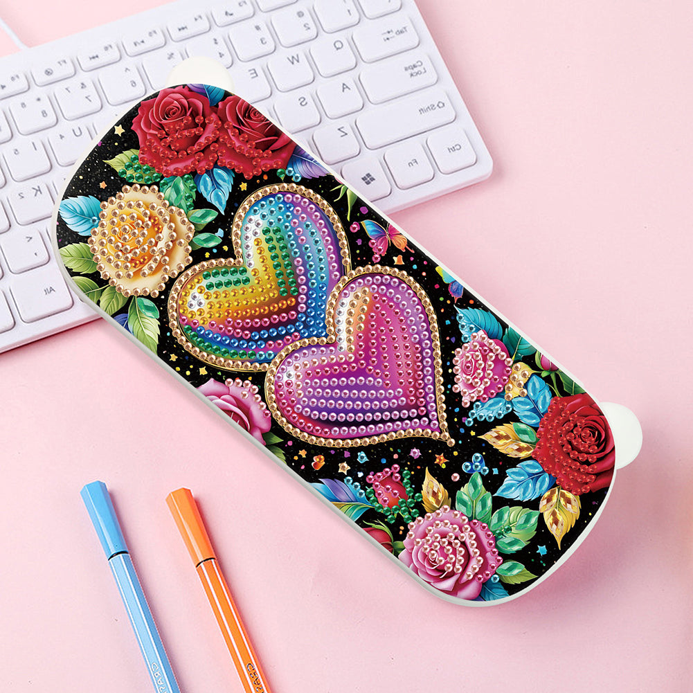 DIY Diamond Painting Pencil Case for Pens Brushes Accessories Travel Pencil Case