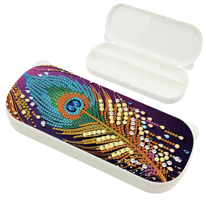 DIY Diamond Painting Pencil Case for Pens Brushes Accessories Travel Pencil Case