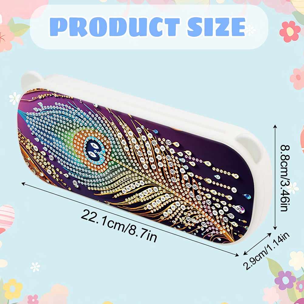 DIY Diamond Painting Pencil Case for Pens Brushes Accessories Travel Pencil Case
