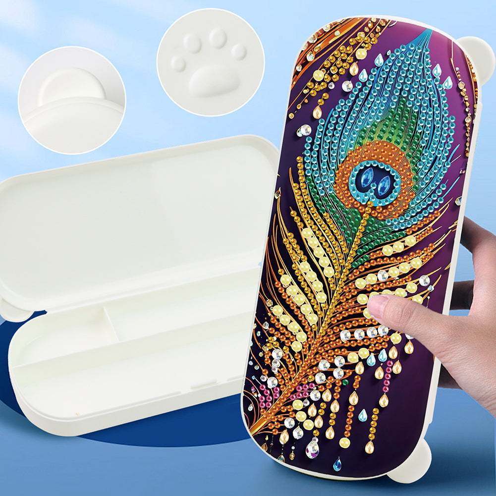 DIY Diamond Painting Pencil Case for Pens Brushes Accessories Travel Pencil Case