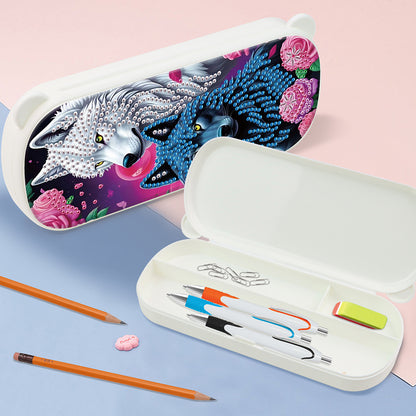 DIY Diamond Painting Pencil Case for Pens Brushes Accessories Travel Pencil Case