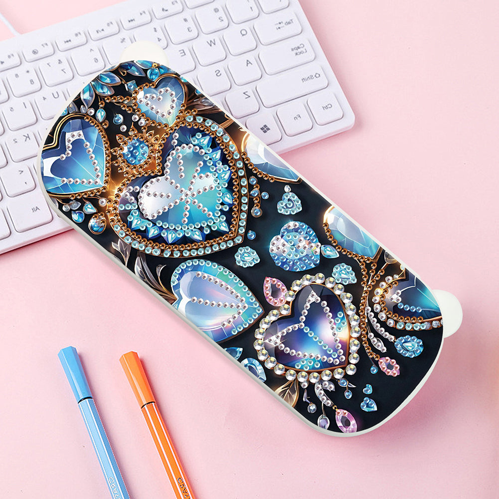 DIY Diamond Painting Pencil Case for Pens Brushes Accessories Travel Pencil Case
