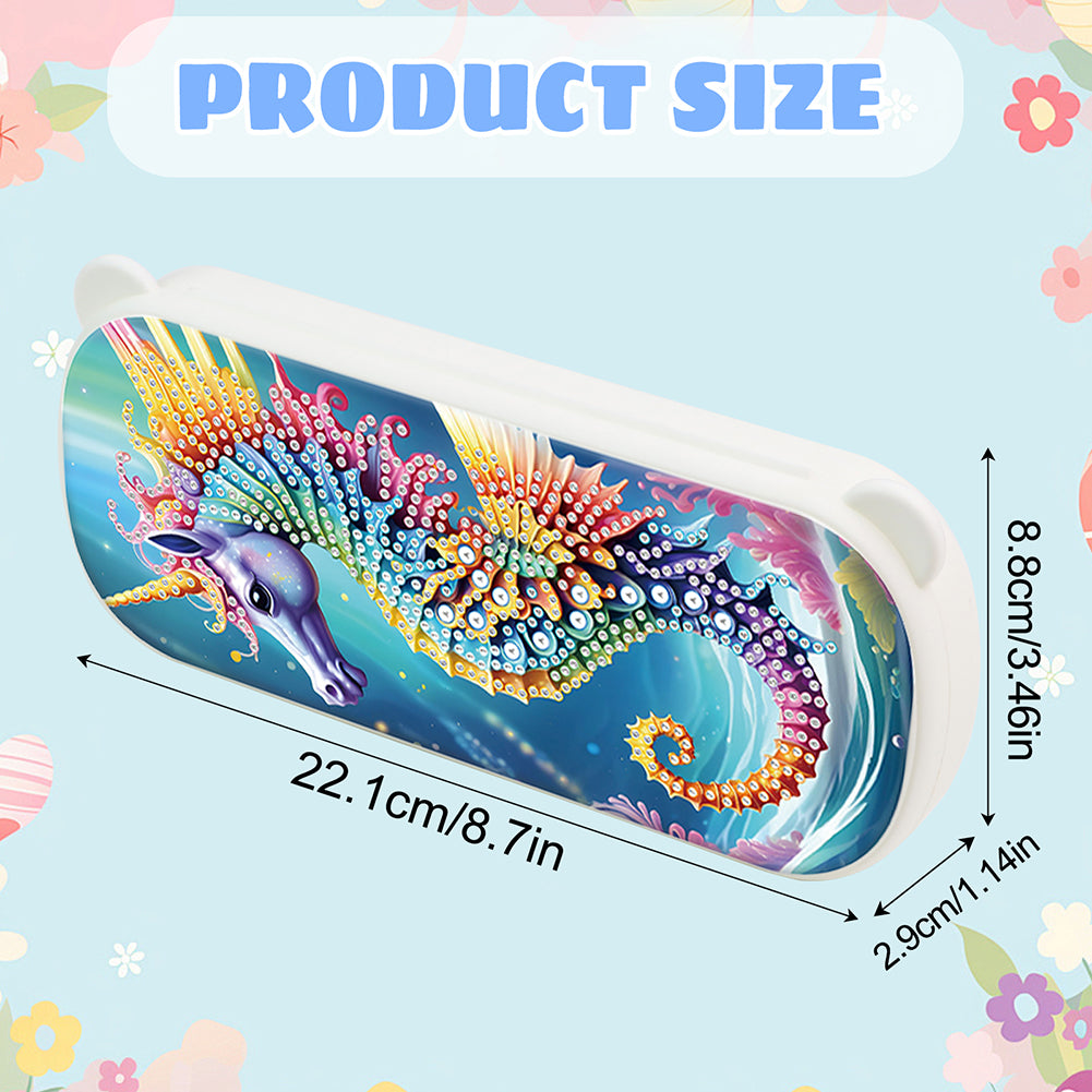 DIY Diamond Painting Pencil Case for Pens Brushes Accessories Travel Pencil Case