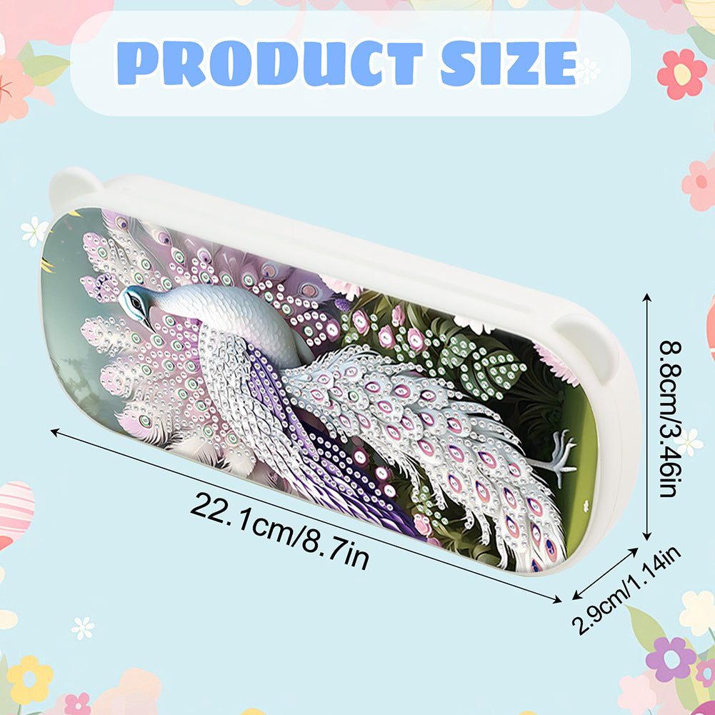DIY Diamond Painting Pencil Case for Pens Brushes Accessories Travel Pencil Case