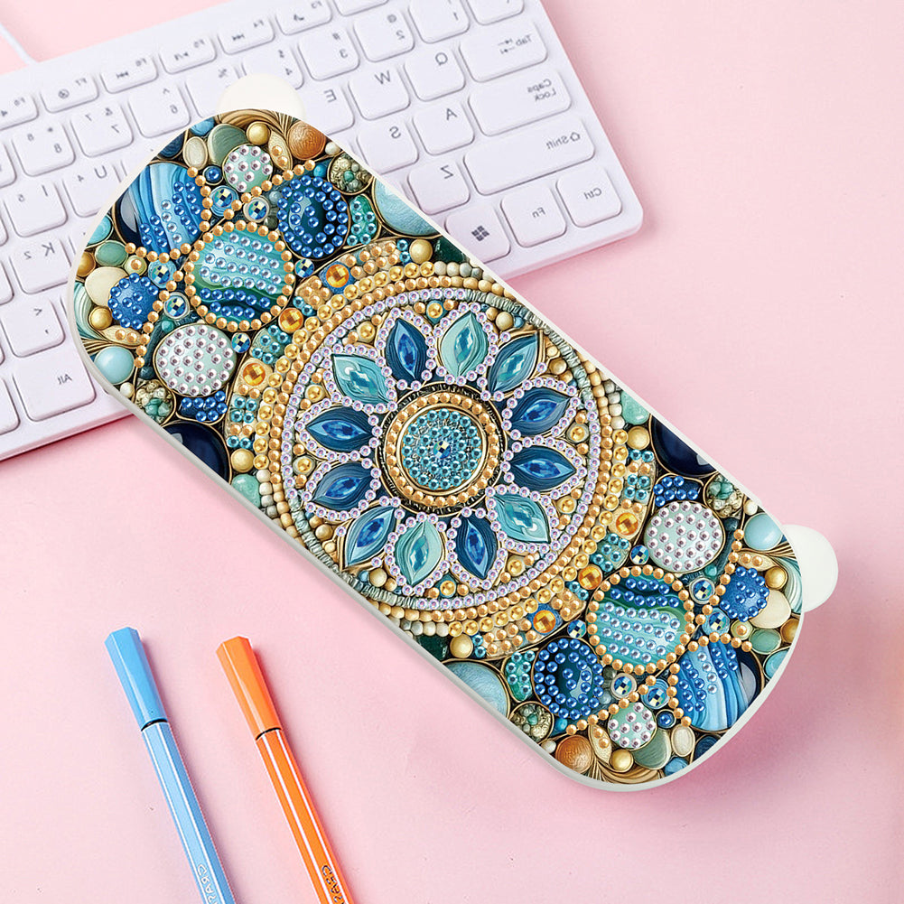 DIY Diamond Painting Pencil Case for Pens Brushes Accessories Travel Pencil Case