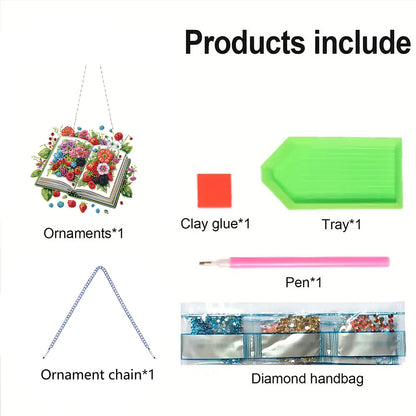 2D Flat DIY Diamond Art Pendant Diamond Painting Set Home Wall Decoration Crafts