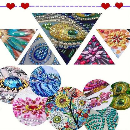 Acrylic 2D Flat DIY Hanging Diamond Art Kits Special Shape Wall Door Decoration