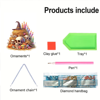 Acrylic 2D Flat DIY Hanging Diamond Art Kits Special Shape Wall Door Decoration