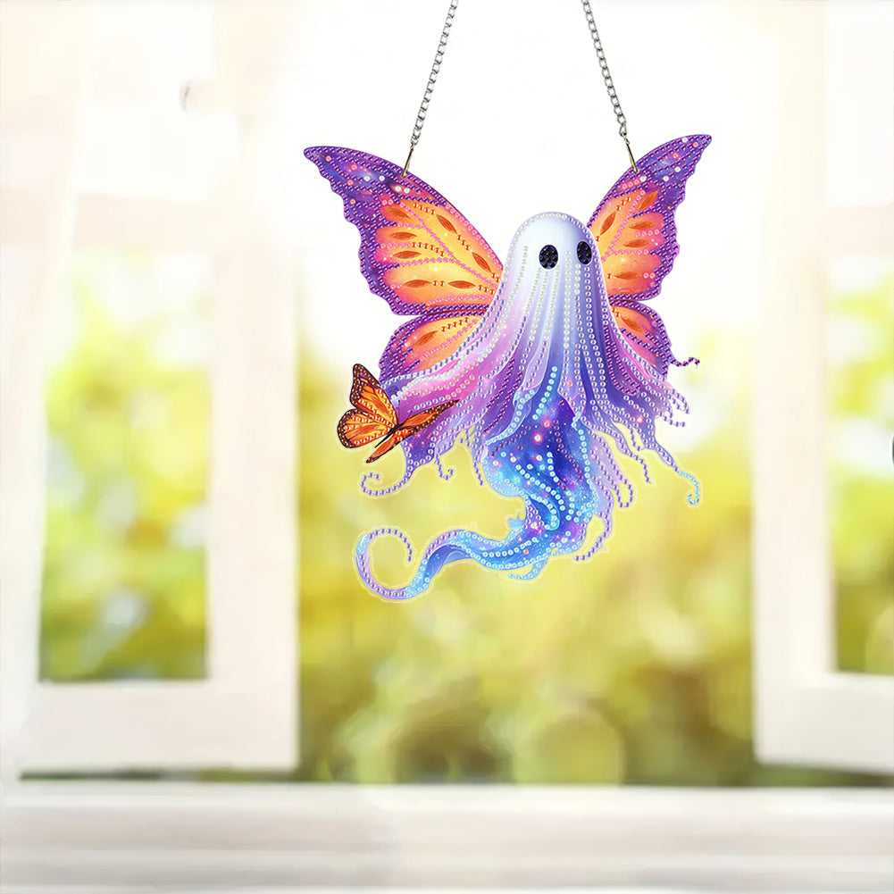 Acrylic 2D Flat DIY Hanging Diamond Art Kits Special Shape Wall Door Decoration